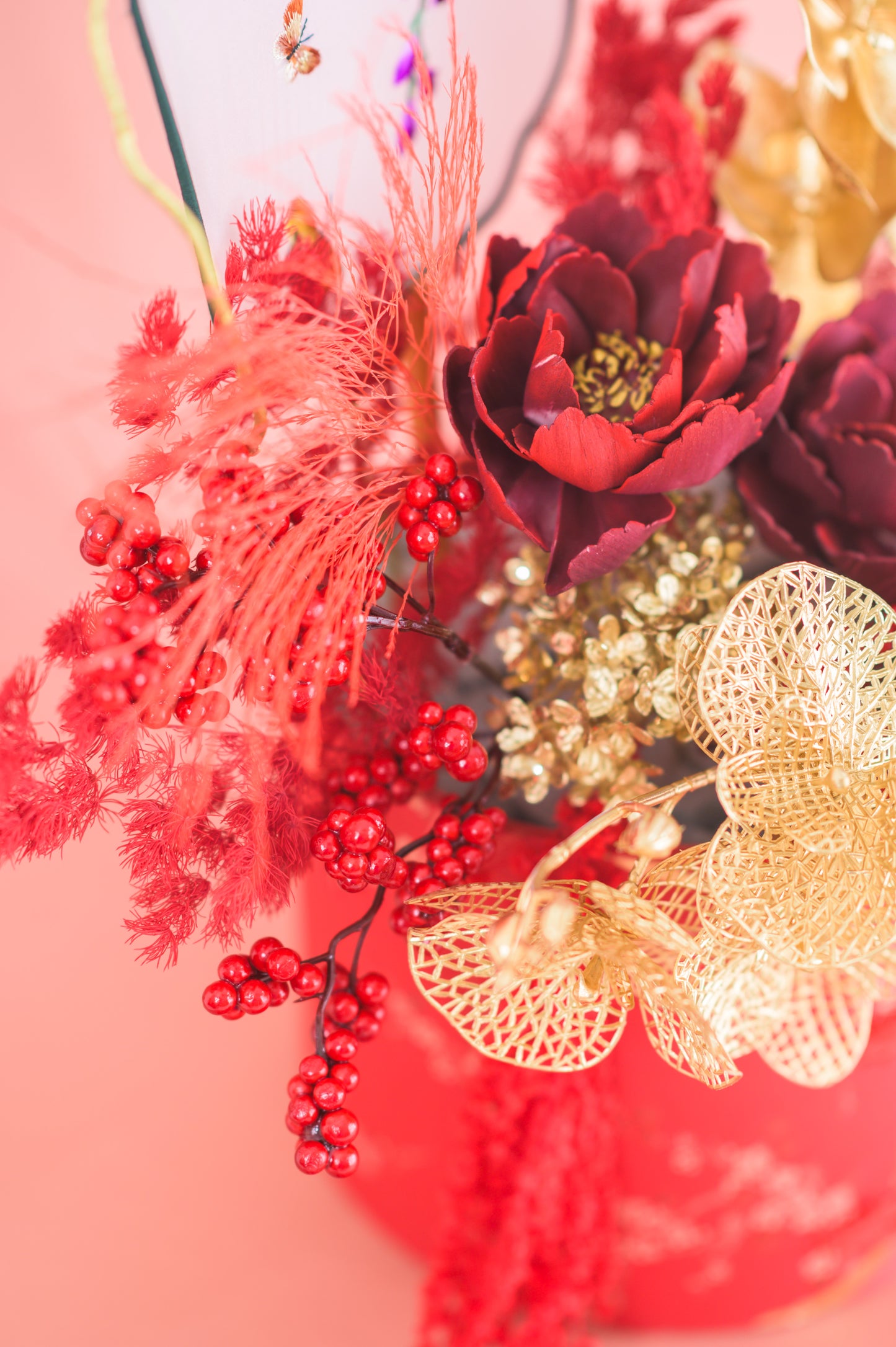 喜庆花开 Joyful Blooms (Red)