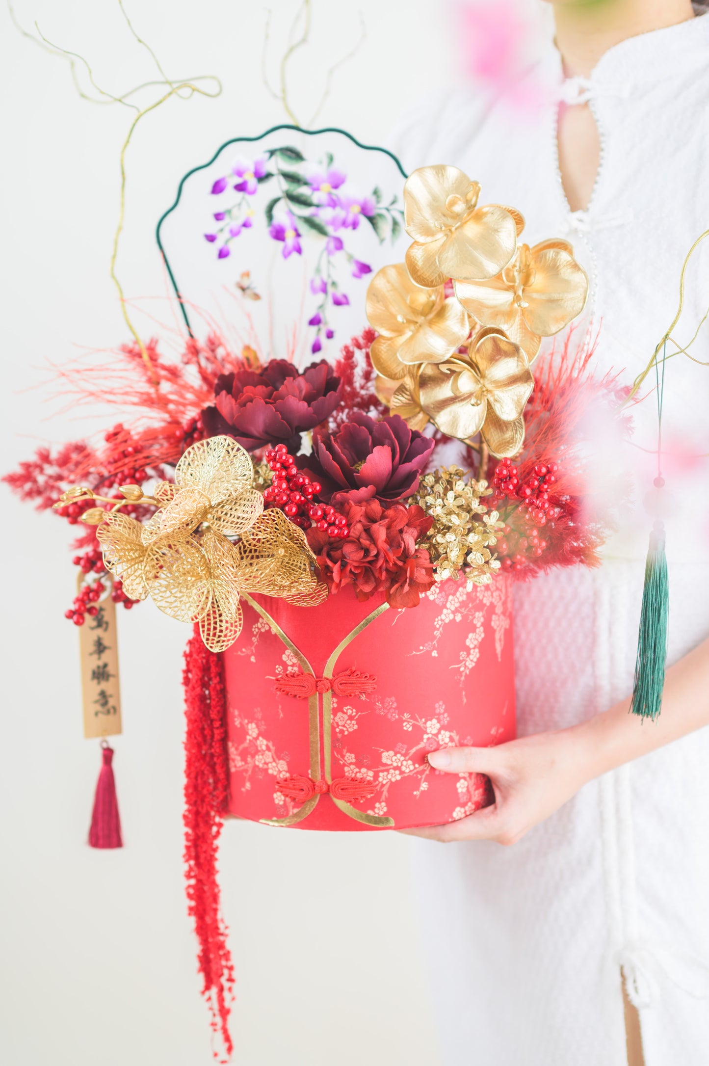 喜庆花开 Joyful Blooms (Red)